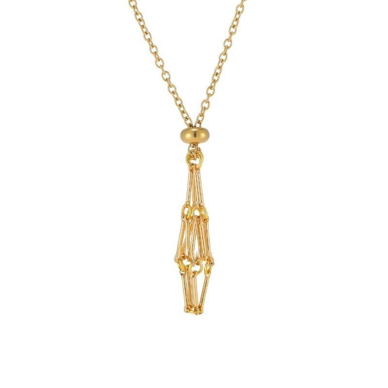 Natural Crystal Holder Necklace Adjustable Mesh Pendant Necklaces Metal Collarbone Chain Crystal Stone Holder Accessory