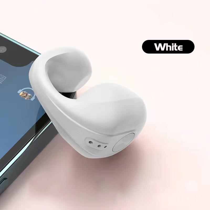 VAORLO Bluetooth 5,3 одиночная гарнитура, безболезненные серьги, HiFi музыкальные наушники с тяжелыми басами, водонепроницаемые спортивные наушники с шумоподавлением