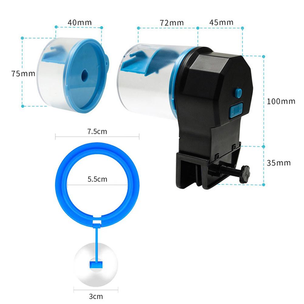 Автоматическая кормушка для аквариума большой вместимости с таймером, дозатор корма для рыб, дозатор корма для аквариумных рыб для аквариума и террариума для черепах