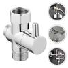 Diverter Valve 4-points Shower Head Angle Valve T-Adapter Bath