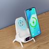 Q18 Mobile Phone Magnetic Wireless Charger Stand Cordless Phone Charger with 3 Adapters