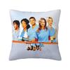 Custom Greys Anatomy Cartoon Collage Nordic Pillow Cover Decoration Car Cushion
