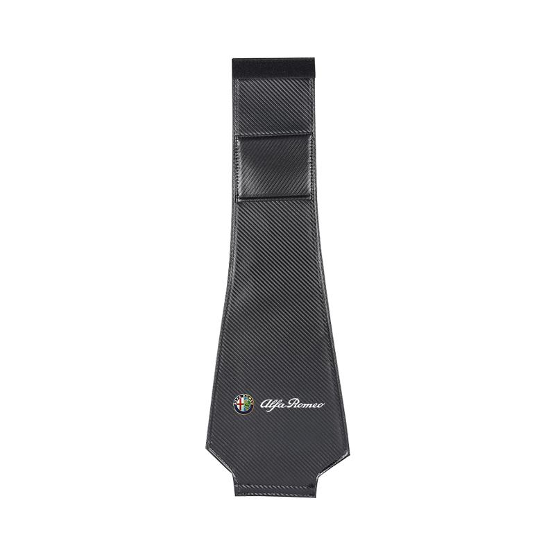 For Alfa Romeo Car Leather Headrest Pillowcase Seat Belt Shoulder Pad For Alfa Romeo 4C 159 Spider Giulia Giulietta 8C Car InterCC5