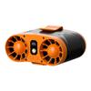 Portable Dual Air Outlet Waist Fan & USB Power Bank for Outdoor Cooling