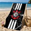 Sport Club Football Crest Printed Microfiber Beach Towel, Soft And Absorbent, Quick-Dry, Ideal for Summer Travel, Beach Essential, Swimming Pool