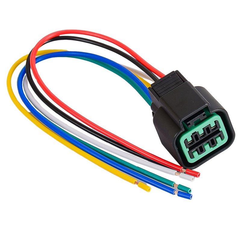 PB62506027 6-контактный 2 шт. Разъем-адаптер жгута проводов для фар Головной свет Заглушка Косичка Подходит для Kia Sportage 2005-2010