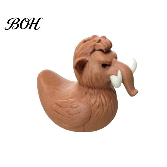 Novelty Home Decoration Mammoth Duck Figurine, 3D Printed Ornament, Funny Durable Desktop Ornament Statue, for Table Shelf