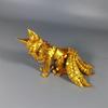 Новая 3D-печать Девятихвостая Лиса Многосуставная Подвижная Игрушка Креативная Симуляция Фигурка Лисы Игрушка Домашний Декор Подарок Детские Игрушки