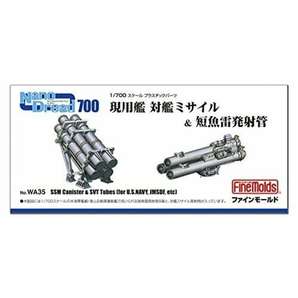 Fine Molds WA35 Modern Ship Anti-ship Missile & Surface Vessel Torpedo Tubes NEW