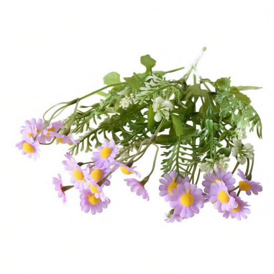 Искусственный букет весенних полевых цветов Реалистичные поддельные шелковые цветы со стеблем Для дома Вечеринки Искусственные