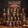 Acrylic Miniature Doll Set Day of The Dead Costume Advent Calendar 2026, 24 Days Countdown with Decorative Figurine Collection Pcs Mini Skull