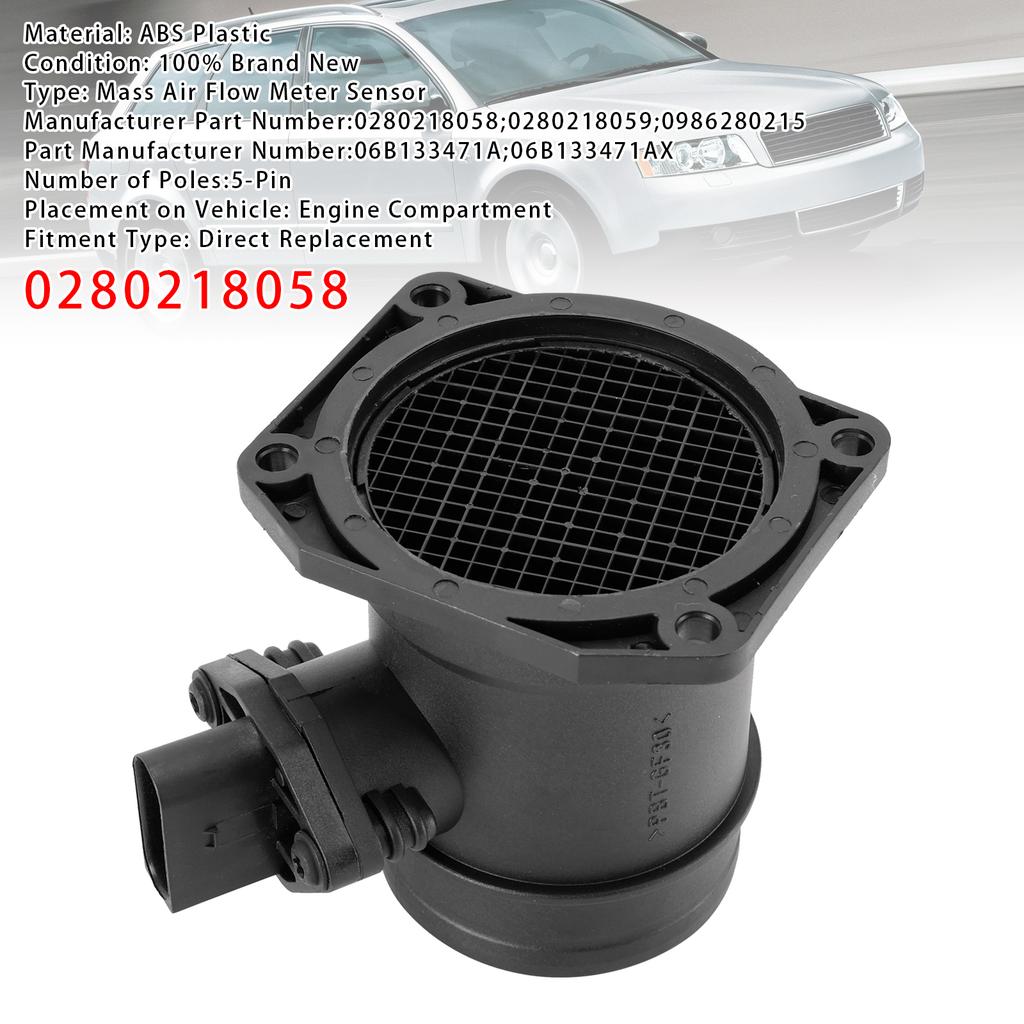 Mass Air Flow Meter Sensor For A4 B6 B7 A6 C5 VW Passat 3B 2.0L 0280218058