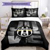 Juventus Football Club Printed Pattern Duvet Cover Set – includes 1 duvet cover and 2 matching pillowcases Bedroom decor Christmas gifts