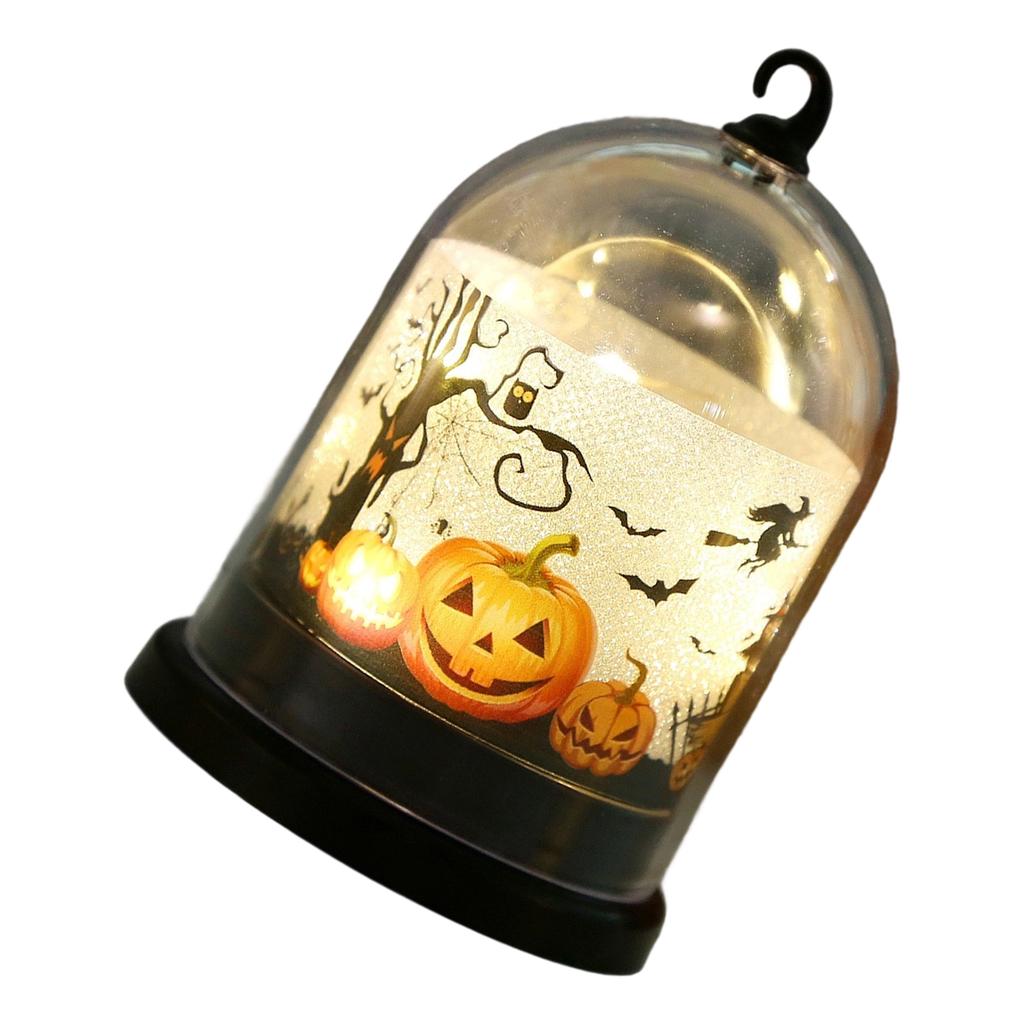 Хэллоуин Тыква Световое Украшение Питание от Батареек Прочный Пластиковый Поделка для Вечеринки Внутри Помещения На Открытом Воздухе Фестивальная Атмосфера