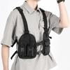 Versatile Chest Pack Adjustable Straps Multi-function Design Vest Bag Nylon Hip Hop Streetwear Bag Outdoor Sport Travel Use