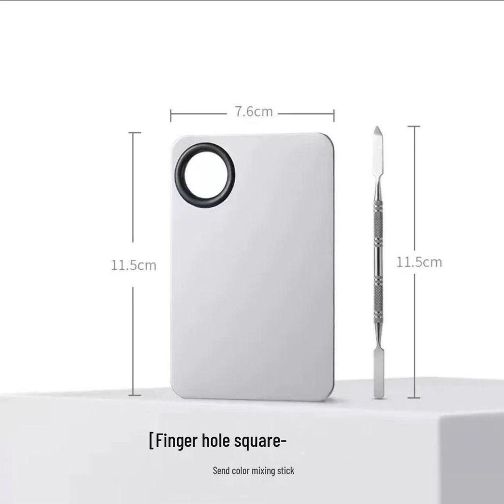 Палитра для смешивания макияжа из нержавеющей стали для тональной основы и помады