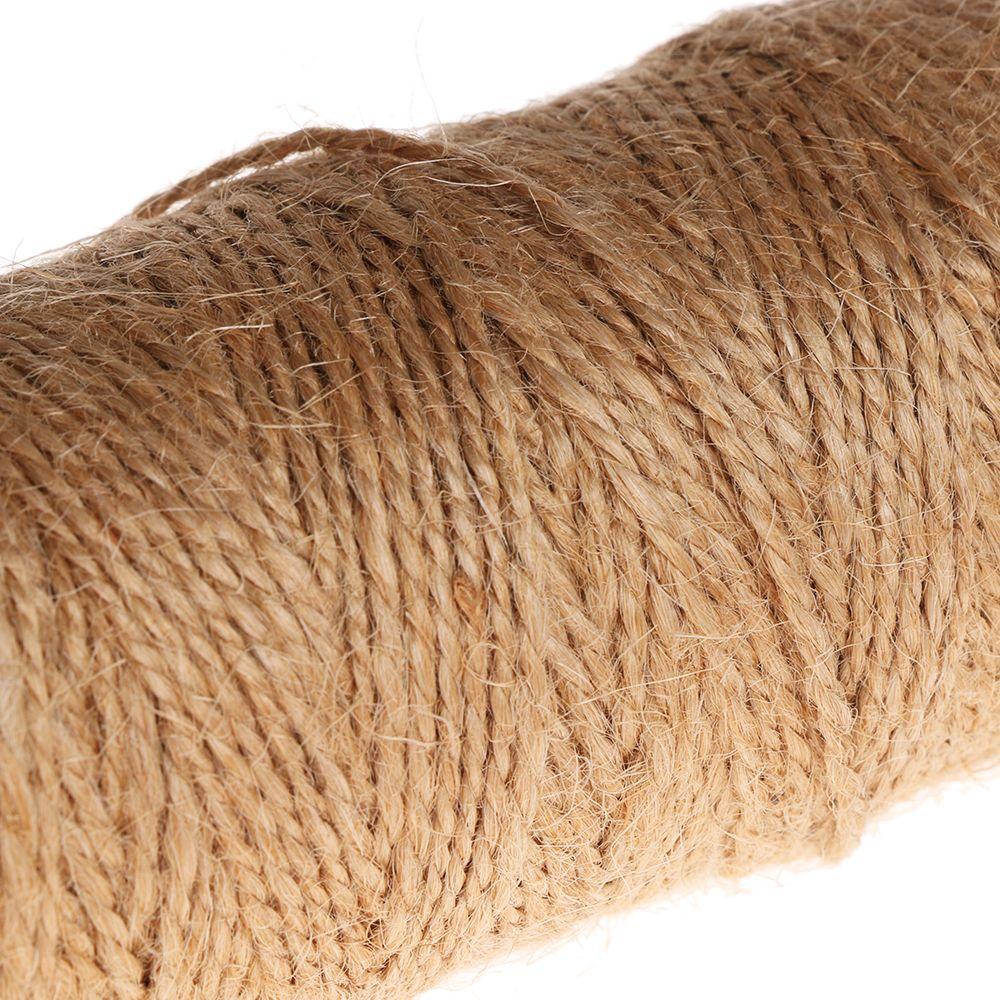 100 Meters Cord Parts Home Decor DIY Crafts Dry Twine Jute Rope String Thread