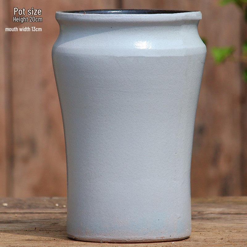 Высокий ручной керамический глиняный горшок для суккулентов и орхидей