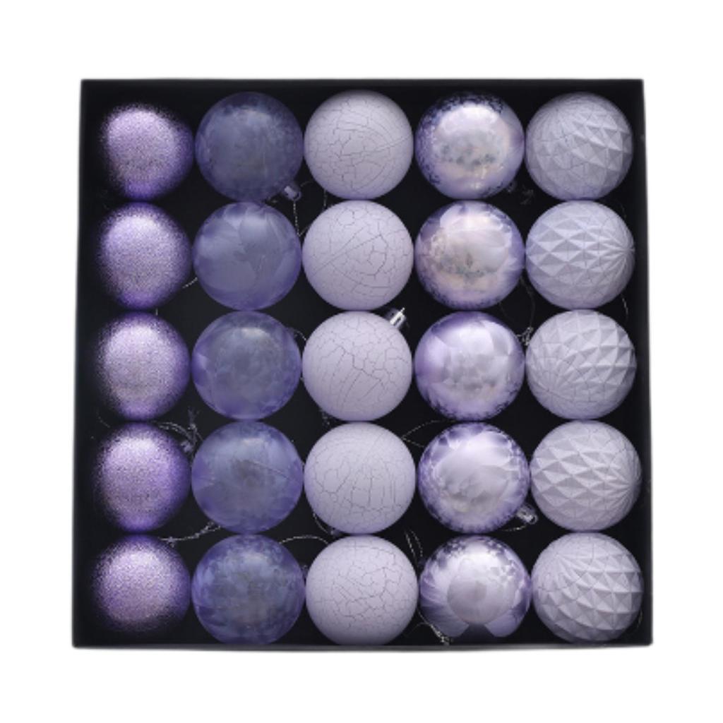 25x Hanging Balls Christmas Tree Decorations Balls Shatterproof DIY Christmas Ball Ornaments for Party Home Tree Decorations