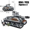 Классический гусеничный танк Второй мировой войны Panzerkampfwagen VI Ausf. E Tiger I Building Block Kit Военная модель Кирпичи Детские игрушки Подарки Коллекция