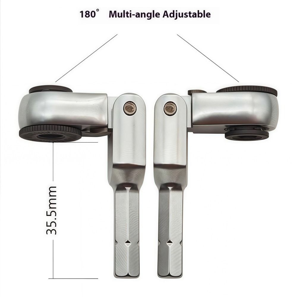 Новый мини-ключ с трещоткой 1/4" 6,35 мм, шестигранный, регулируемый, Toughbuilt, двусторонний отвертка, ручные инструменты