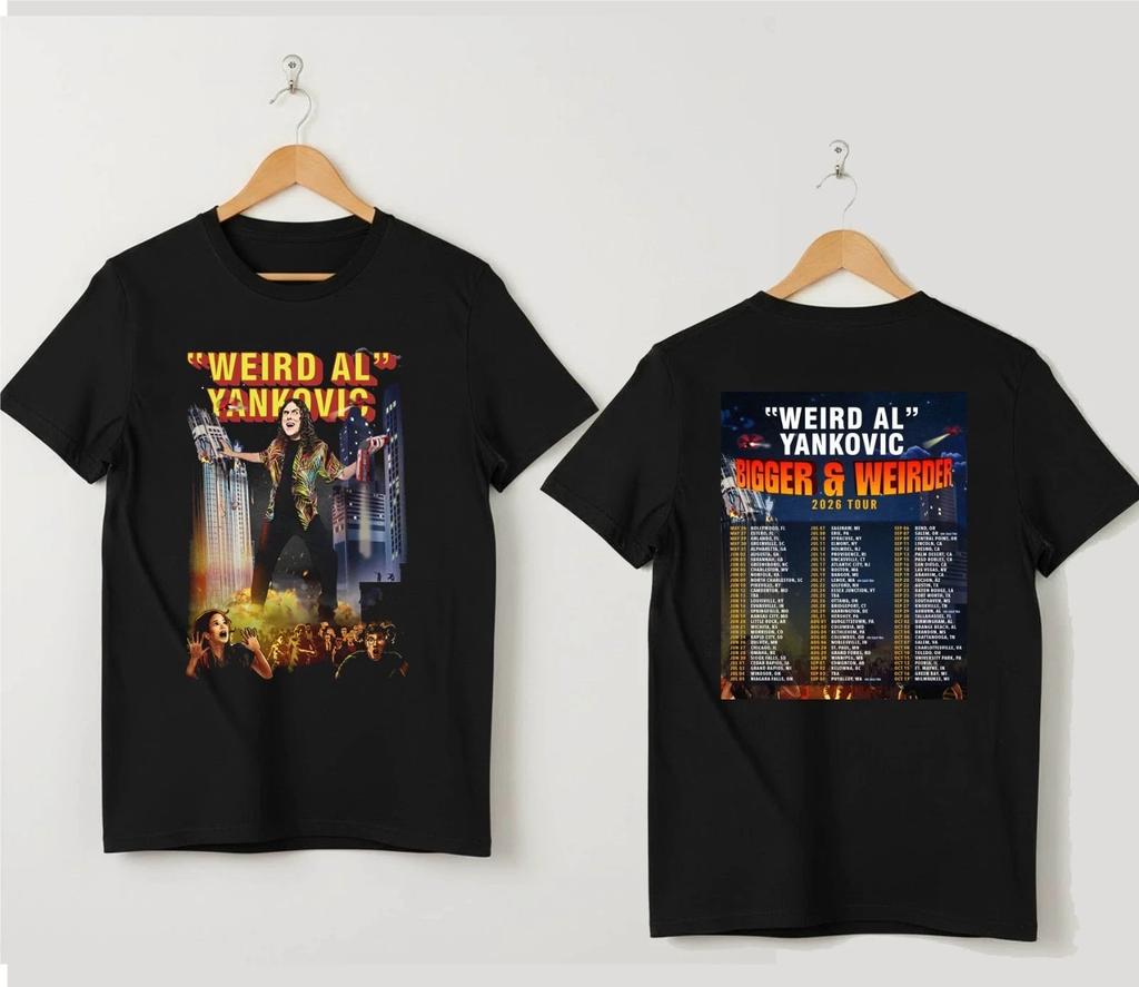 Weird Al Yankovic Bigger And Weirder 2026 Tour T Shirt