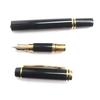 Very Good WATERMAN fountain pen IDEAL Black gold 18K mens Used