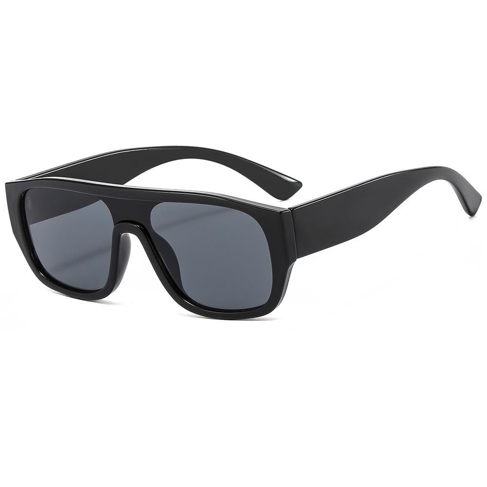 Summer new PC square glasses frame European and American fashion sunglasses Spice girls wear decorative sunglasses UV protection
