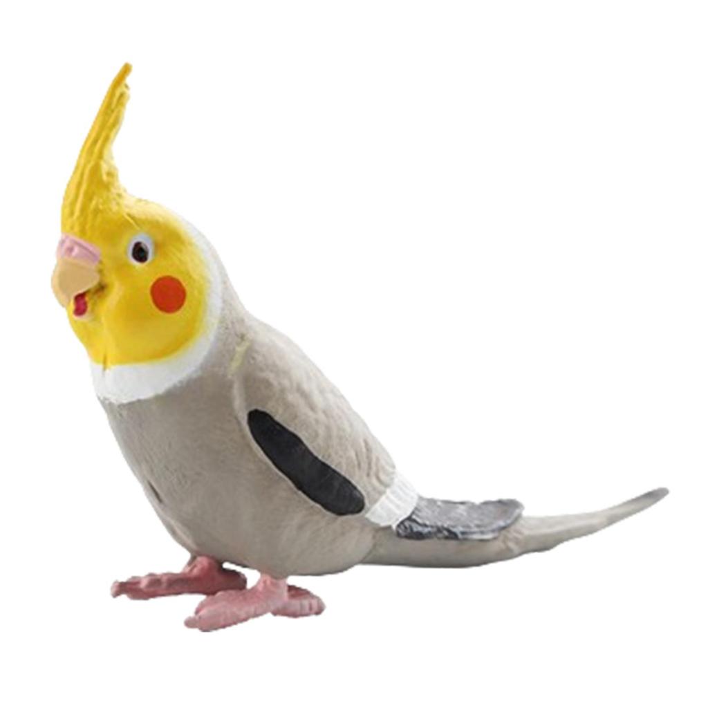 Simulation Parrot Figurine Bird Animal Sculpture for Micro Landscape DIY Landscaping Bath Toys Party Favors Cake Toppers