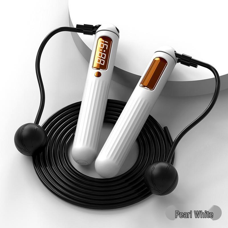 Bluetooth скакалка Moyue с утяжеленным шариком и противовесами для фитнеса и сжигания жира, с функцией подсчета прыжков.