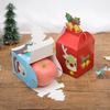10 Pieces/Set Cartoon Christmas Patterns Gift Packaging Box Home Christmas Party Gift Packaging Box Rectangle Cardboard Box