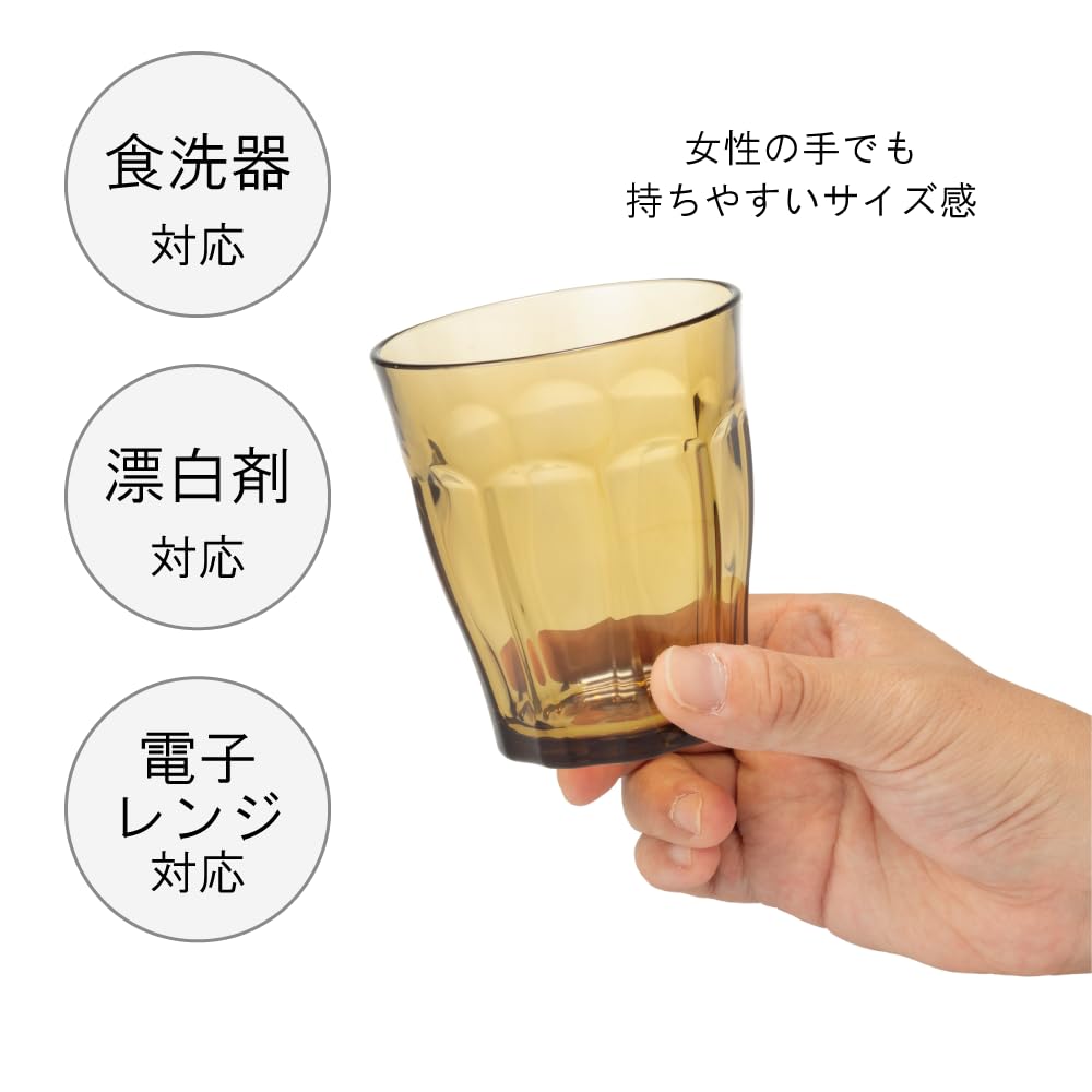 Plakira Небьющееся стандартное 10 посудомоечная машина Сделано в домашних условиях Термостойкое 100 Коммерческое Лепестковое стекло BPA IJ Plakira Ishikawa Jushi Kogyo Стаканы, штук,