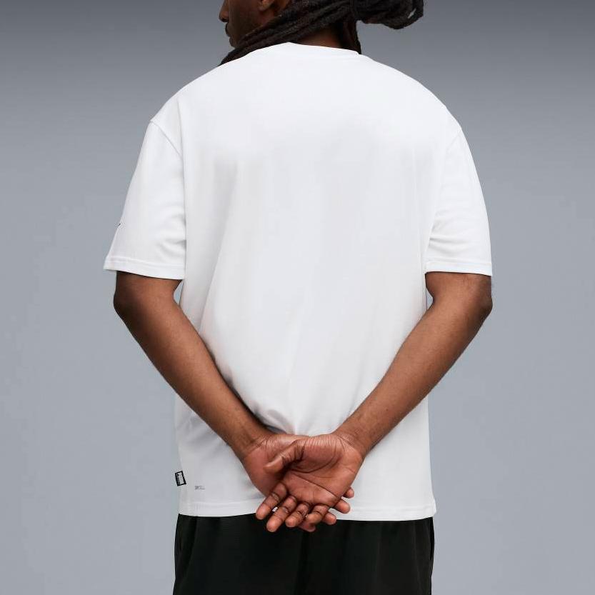 Puma Мужская футболка с круглым вырезом и принтом на баскетбольную тематику Hoopaverse SS25, свободного кроя, топы 632889-03