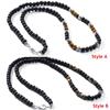 Hot Sale Gift for Men Jewelry Hematite Stone Bead Necklace Healing Balance Volcanic Rock