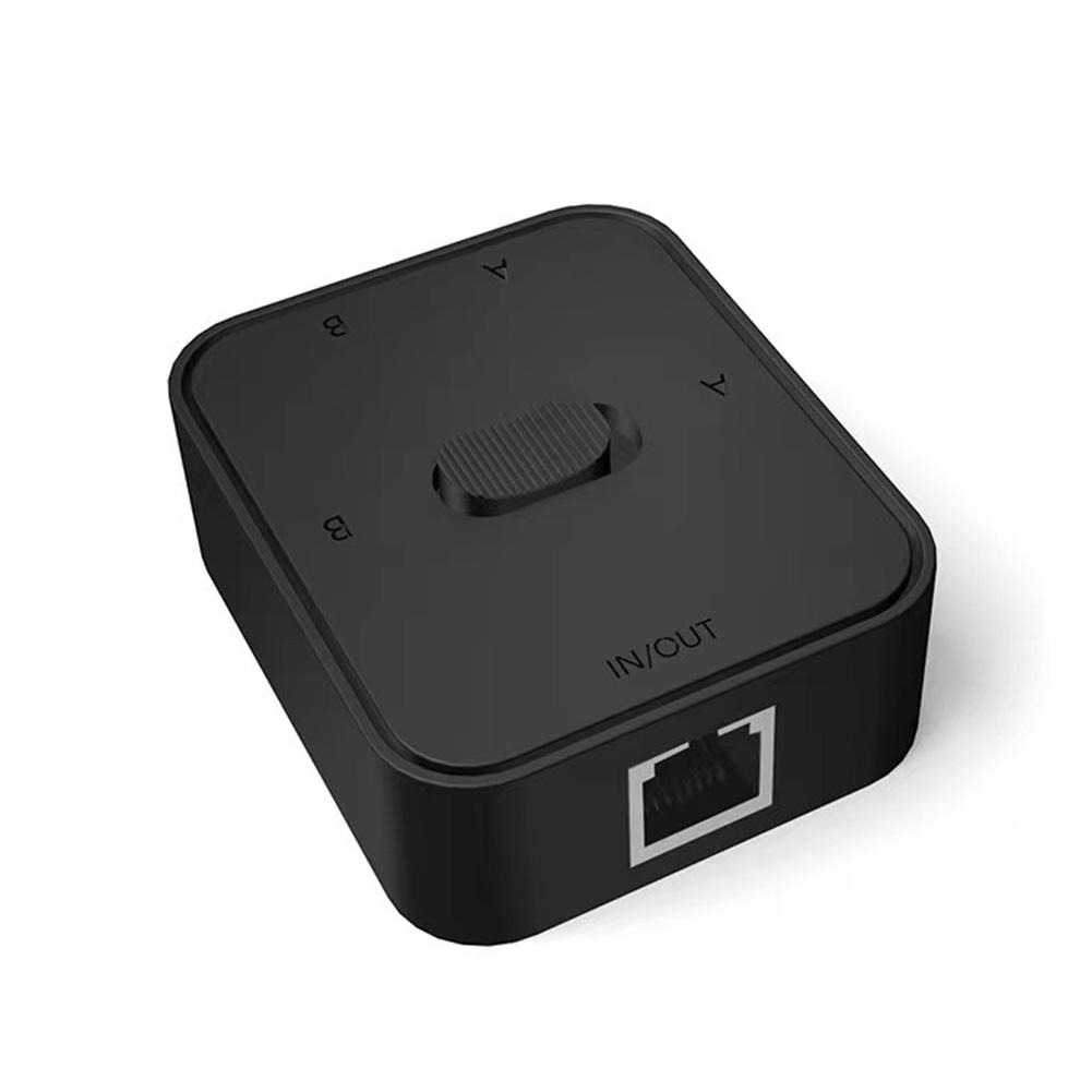 2-портовый гигабитный сетевой коммутатор 1000 Мбит/с RJ45, сетевой разветвитель, селектор удлинителя кабеля, бесплатный 2-сторонний разъем адаптера