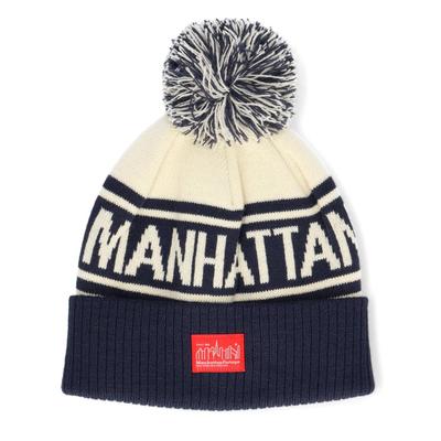 Вязаная шапка Manhattan Portage Jacquard Bonten (013 Военно-морской флот)