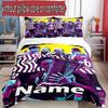 3pcs Duvet Cover Set (1*Duvet Cover + 2*Pillowcase, Without Core), Custom Name Atletico Madrid Pattern Bedding Set, Home Bedroom Decor Gift
