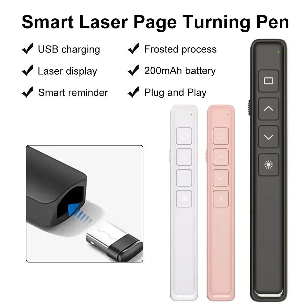 Infrared Presentation Clicker 2.4GHz PPT Presenter Multimedia Page Turner Projector Presentation