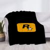 Rockstar Games Микрофибровое одеяло Пушистые Мягкие одеяла и пледы Роскошное Покрытие Клетчатый Плед Диван Колено Индивидуальный Звезда H Аниме Большого размера