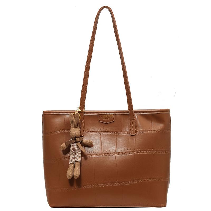 Вместительная сумка-тоут для женщин, высококлассная простая клетчатая сумка, сумка на плечо, трендовая