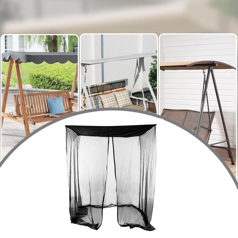Mosquito net Portable Swing cover With zipper waterproof canopy Foldable Polyester mesh for swing chairs hammocks Pavilion
