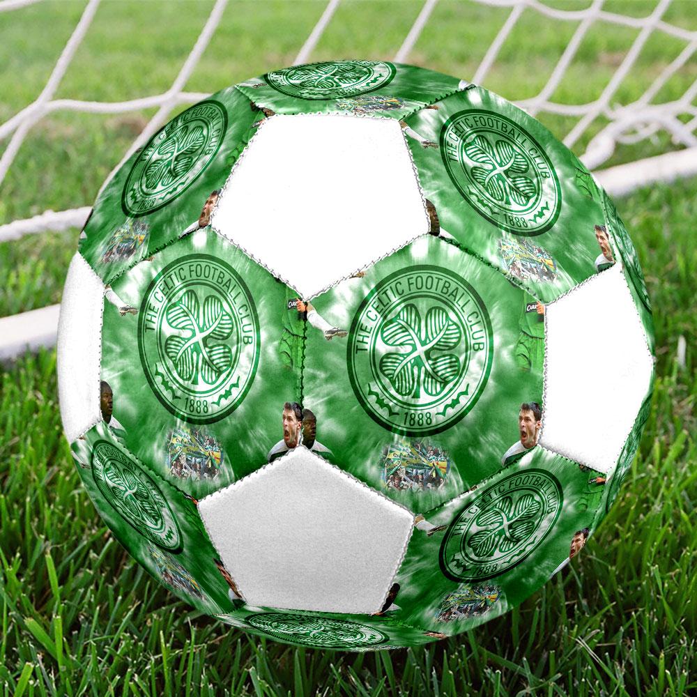Футбольный мяч Celtic FC, размер 5, сшит на машине из ПВХ, прочный и с высоким отскоком, подходит для всех возрастов, фанатская атрибутика, для матчей и использования на открытом воздухе.