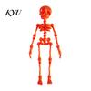 3D Printed Bone Ornaments Dancing Skeleton Aquarium Bubbler, Halloween Dynamic Fish Tank Ornament, Articulated Figurines Skull Oxygenating Ornament