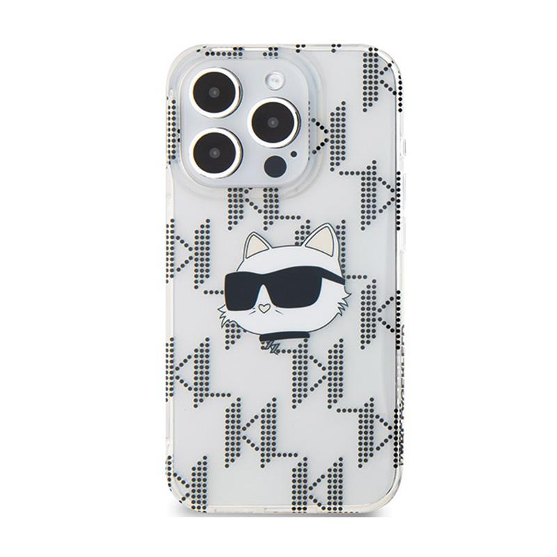 Karl Lagerfeld Iml Choupette Head & Monogram - Etui Iphone 15 Pro Max (Przezroczysty)