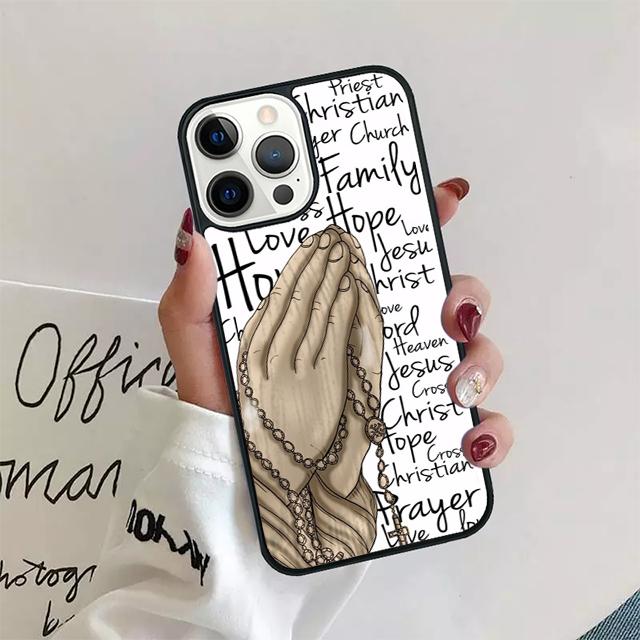 Библия Иисус Христианские цитаты Чехол для телефона Для iPhone 17 Air 15 16 14 13 12 Pro Max 11 Pro Max Plus Coque Shell