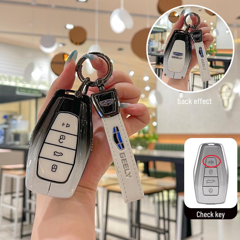 Чехол для ключа Geely Emgrand для моделей GS, Boyue, X6, Binyue, Vision, Borui, Jiaji, Geometry