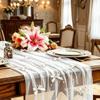 Luxury Tulle Table Runner Romantic Gauze Tablecloth Wedding Table Runner  Birthday Party
