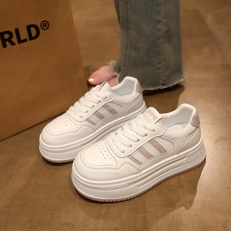 Платформа интернет-знаменитости белые туфли женские ins тренд 2025 лето новые удобные дышащие легкие с увеличением роста повседневные кеды женские