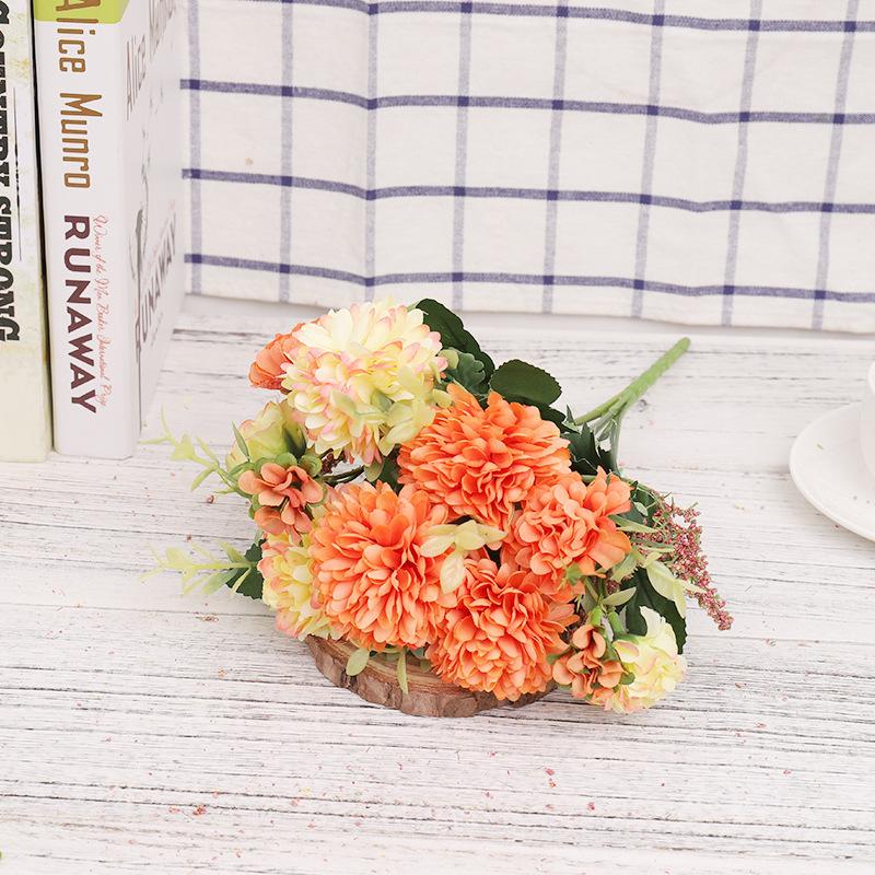 Букет искусственных цветов пиона, свадебное украшение для домашнего декора стола, искусственные цветы гортензии