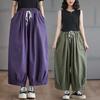 2025 Лето Большие Размеры Женские Брюки Брюки Свободные Широкие Брюки Повседневные Однотонные Винтажные Джинсы Большого Размера